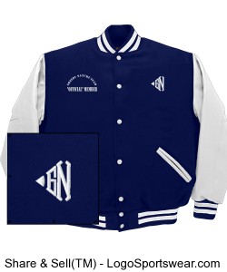 Greedy Nature Classic Letter Varsity Jacket "Royal Blue" Design Zoom